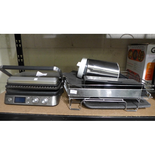 3160 - Delonghi Multigrill, Kenwood 1.5ltr Soup Maker & Sabatier Expandable Dishrack   (286-112,113,121/903... 