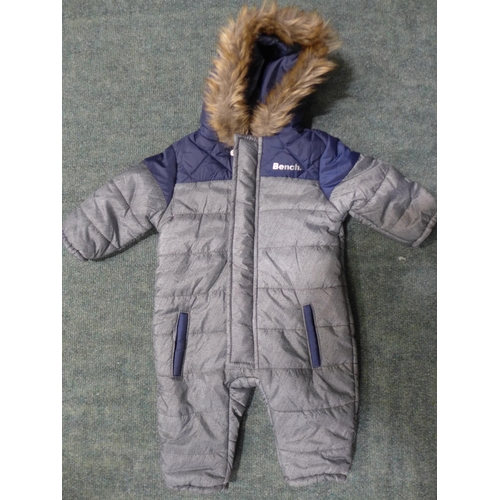 3189 - Quantity of Baby Bench romper/snowsuits, grey and blue - various sizes * this lot is subject to VAT