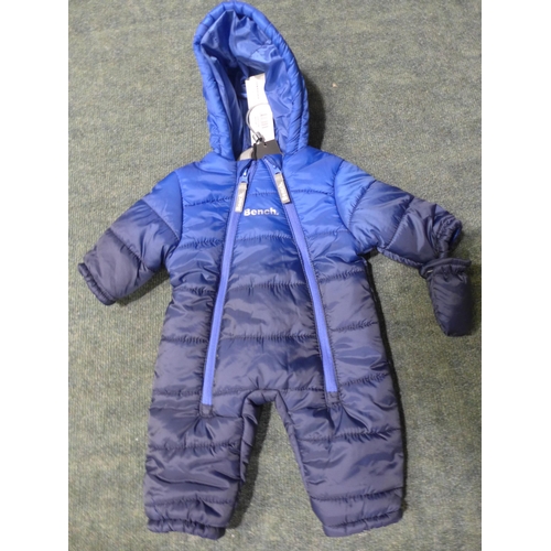 3190 - Quantity of Baby Bench romper/snowsuits, blue ombre - various sizes * this lot is subject to VAT