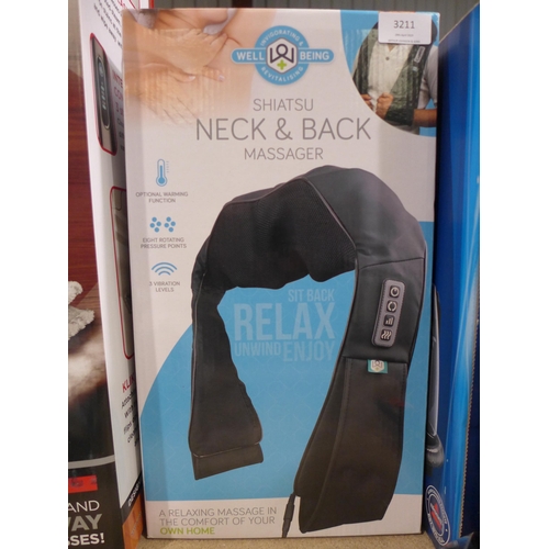 3211 - Wellbeing Shiatsu Neck Massager (288-108) * This lot is subject to VAT