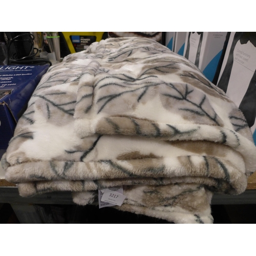 3217 - Urban Plush Throw (60 x 70), Boho Fringed Throw (50 x 70)   (288-124,128) * This lot is subject to V... 