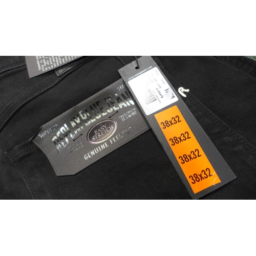 3232 - 2 Pairs of men's black Replay jeans 32