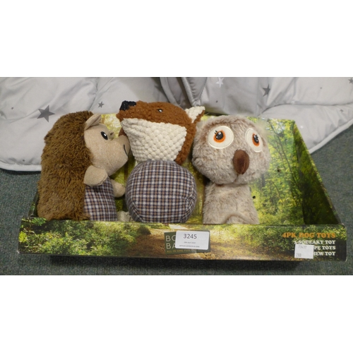 3245 - Bone&Barkers Dog Toys & Night Owl Junior Pillows      (288-117) * This lot is subject to VAT