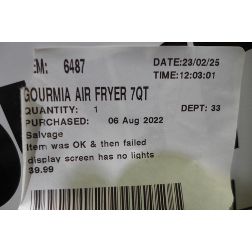 3261 - Gourmia Air Fryer (7QT) (289-310) * This lot is subject to VAT