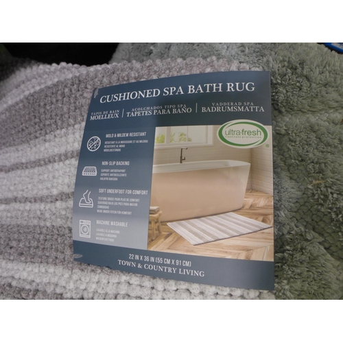 3301 - Nubby Bath Rug and Ultra Plush Spa Bath Rug (289-215,217) * This lot is subject to VAT