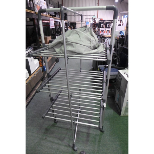 3345 - Black & Decker Heated Tower Airer, with cover original RRP £99.99 + VAT    (289-180) * This lot is s... 