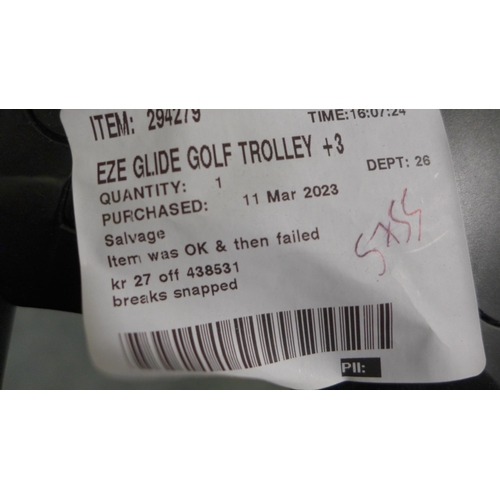 3350 - Eze Glide Golf Compact+ Trolley original RRP £106.99 + VAT (289-59) * This lot is subject to VAT