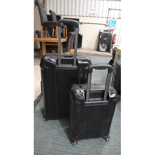 3357 - Samsonite Endure Two Piece Hardside Black Suitcase Set, original RRP £134.99 + VAT   (289-318) * Thi... 