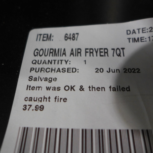 3369 - Gourmia Air Fryer (7QT) (289-10) * This lot is subject to VAT