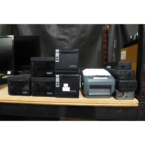 3394 - Quantity of receipt/label printers (Oxhoo & Aures) * this lot is subject to VAT