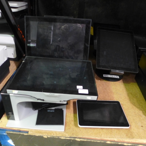 3407 - Six Till monitors & One tablet, mainly by Oxhoo * this lot is subject to VAT