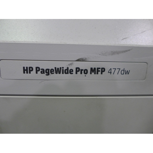 3408 - Four HP Pagewide Pro MFP 477 dw printers * this lot is subject to VAT