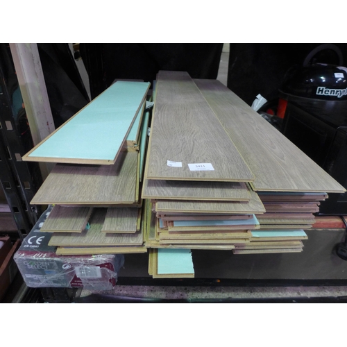 3411 - One pack of Grey Walnut and a Large Quantity of Hartford Oak Laminate Flooring (289-395,398) * This ... 