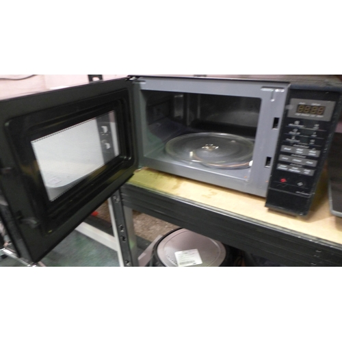 3421 - Panasonic Solo Black Microwave (289-110) * This lot is subject to VAT