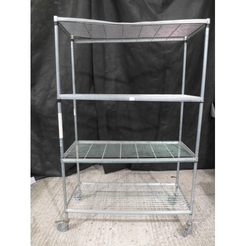 3365A - Metal 4-Tier Shelving Unit (289-808)   This lot is subject to vat