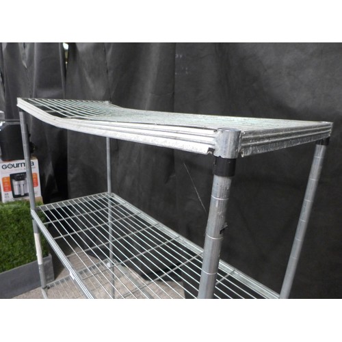 3365A - Metal 4-Tier Shelving Unit (289-808)   This lot is subject to vat