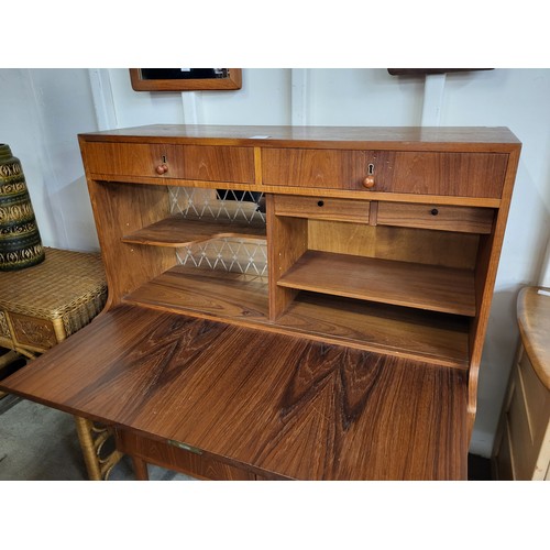 93 - A Danish fitted teak cocktail cabinet