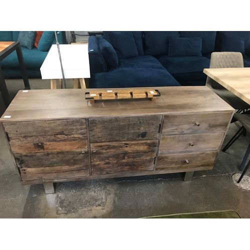 1397 - A railway sleeper large sideboard  - scratched top* This lot is subject to VAT