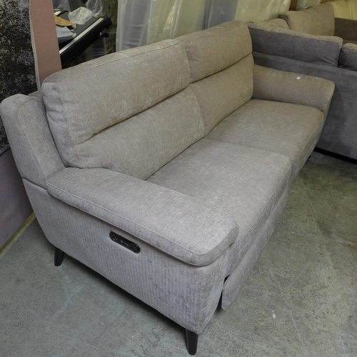 1512 - Grace Mink Fabric Large Two Seater Recliner, original RRP £874.99 (4165-34)(H 100 X W 208 X D 97 cm)... 