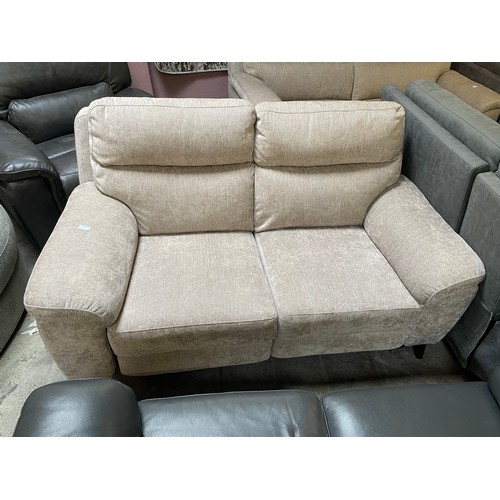 1513 - Grace Mink Fabric Two Seater Recliner, original RRP £749.99 + VAT (4165-35)(H 100 X W 165 X D 97 cm)... 