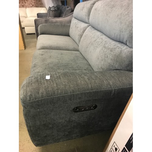 1522 - Grace Charcoal Fabric Two Seater Large Recliner, original RRP £874.99 + VAT (4165-26) (H 100 X W 165... 