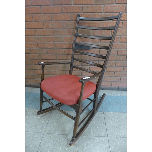 67 - A Danish beech rocking chair