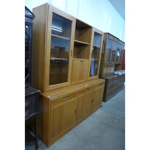 51 - A Danish teak wall unit