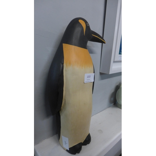 1315 - An ornamental wooden penguin, H 35cms (COLL1311)   #