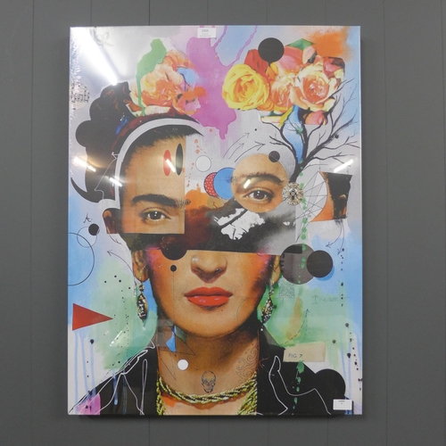 1355 - A canvas print, Loui Jover (Kahlo Anaylitica) 60X80  (WDC10062023)