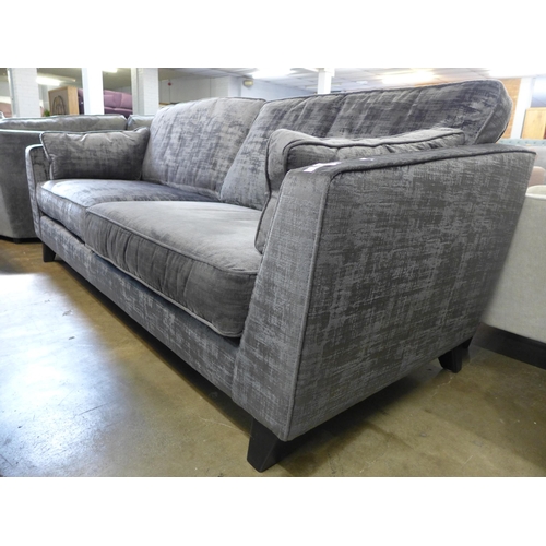 1425 - A Dolce magnesium velvet four seater sofa