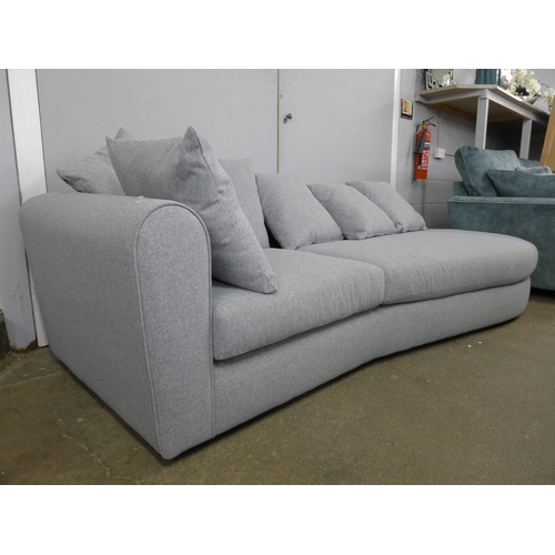 1433 - A stone grey sofa/chaise