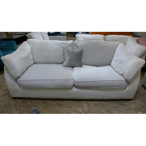 1438 - A Halley cloud white upholstered three seater sofa