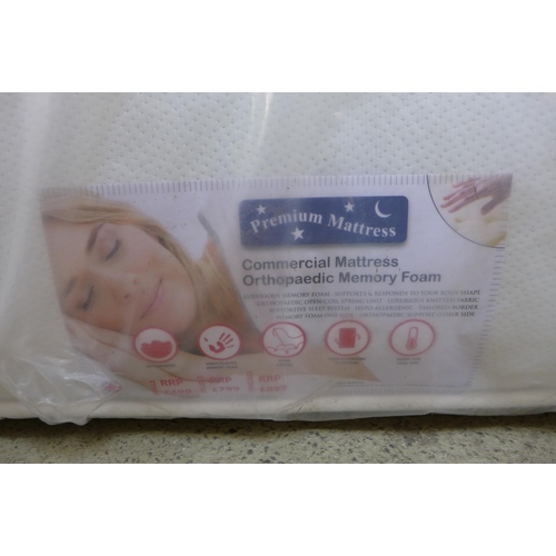 1544 - A double orthopaedic memory foam mattress