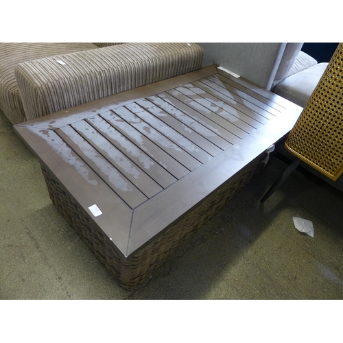 1557 - An Ove Decors Denver woven outdoor coffee table (4159-25)  * This lot is subject to vat