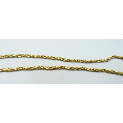 1012 - A 9ct gold chain, 6.2g