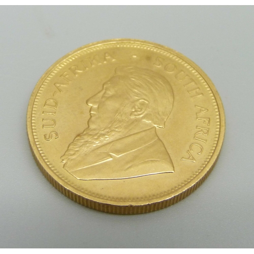 1013 - A 1974 1oz. fine gold Krugerrand