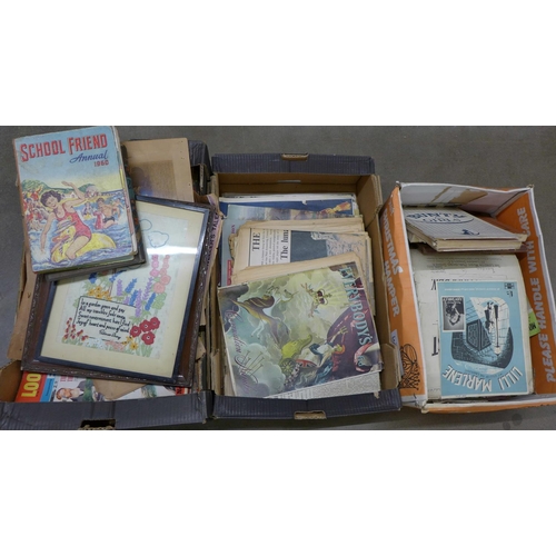 1118 - A collection of magazines, newspaper and other ephemera, 1950's onwards **PLEASE NOTE THIS LOT IS NO... 