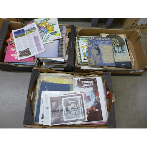 1139 - Three boxes of sheet music and music books **PLEASE NOTE THIS LOT IS NOT ELIGIBLE FOR POSTING AND PA... 