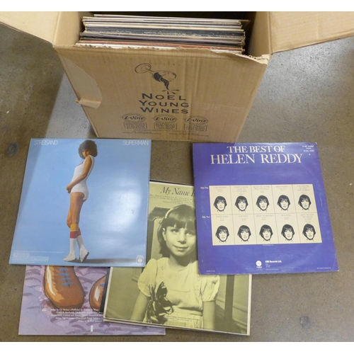 1149 - A box of LP records including Barbara Streisand **PLEASE NOTE THIS LOT IS NOT ELIGIBLE FOR POSTING A... 