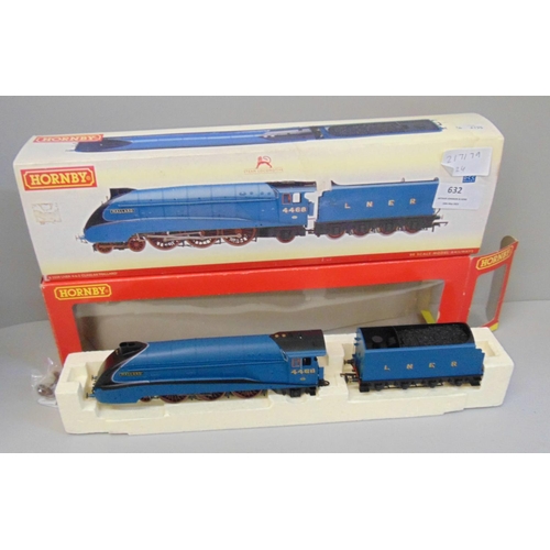 632 - A Hornby R2339 LNER 4-6-2 class A4 'Mallard' 00 gauge locomotive and tender, boxed