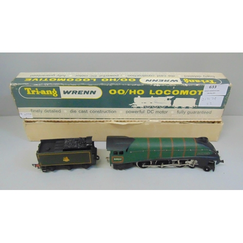 633 - A Tri-ang Wrenn 00/HO Mallard locomotive, boxed