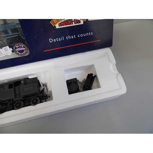 640 - A Bachmann standard class 4MT Tank BR lined black L/Crest locomotive, boxed