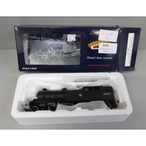 643 - A Bachmann V3 32-ISIA 2-6-2 00 gauge locomotive, boxed