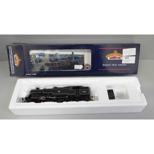 645 - A Bachmann 32-352 Standard Class 4MT Tank 80032 00 gauge locomotive, boxed