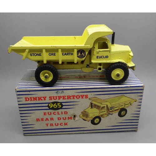 648 - A Dinky Supertoys no. 965 Euclid Rear Dump Truck, boxed