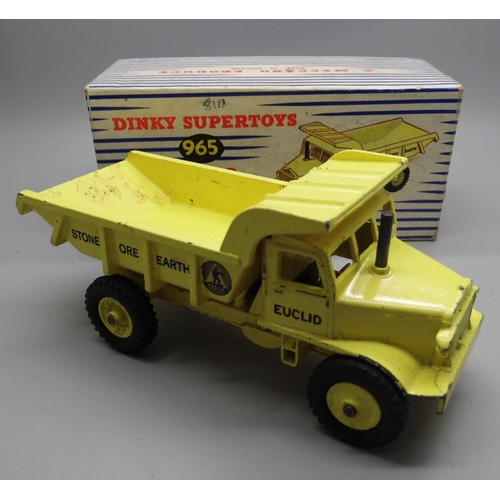 648 - A Dinky Supertoys no. 965 Euclid Rear Dump Truck, boxed