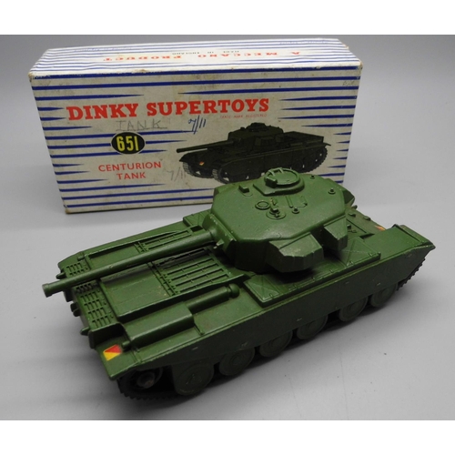 650 - A Dinky Supertoys no.651 Centurion Tank, boxed