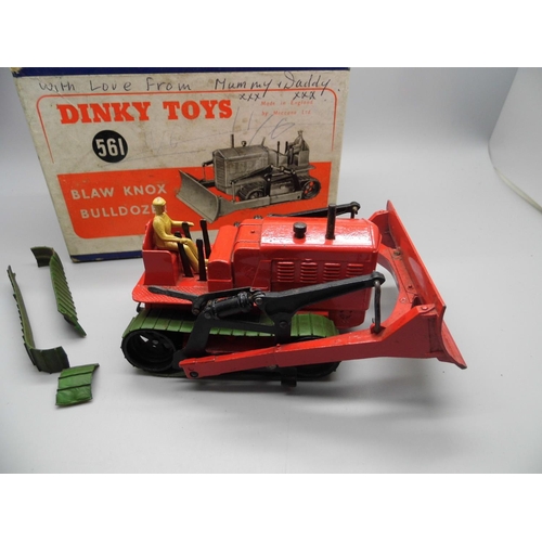 657 - A Dinky Toys no.561 Blaw Knox Bulldozer, boxed