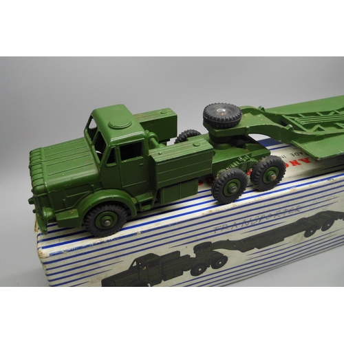 662 - A Dinky Supertoys no. 660 Tank Transporter, boxed