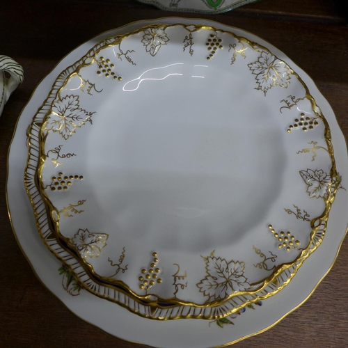 677 - A collection of decorative plates including Abbeydale, a Royal Doulton Countess tureen and matching ... 